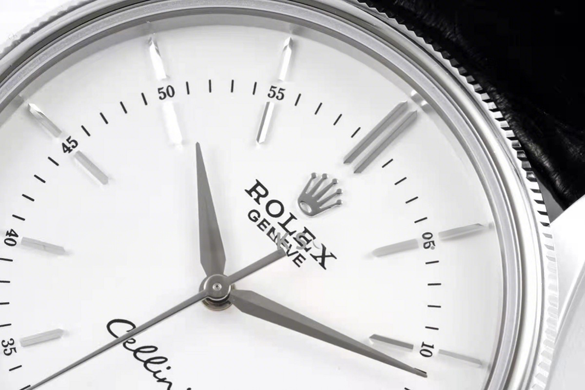 Rolex Cellini Time 50509 White Dial with Stick Marker in White Gold-fasswatch