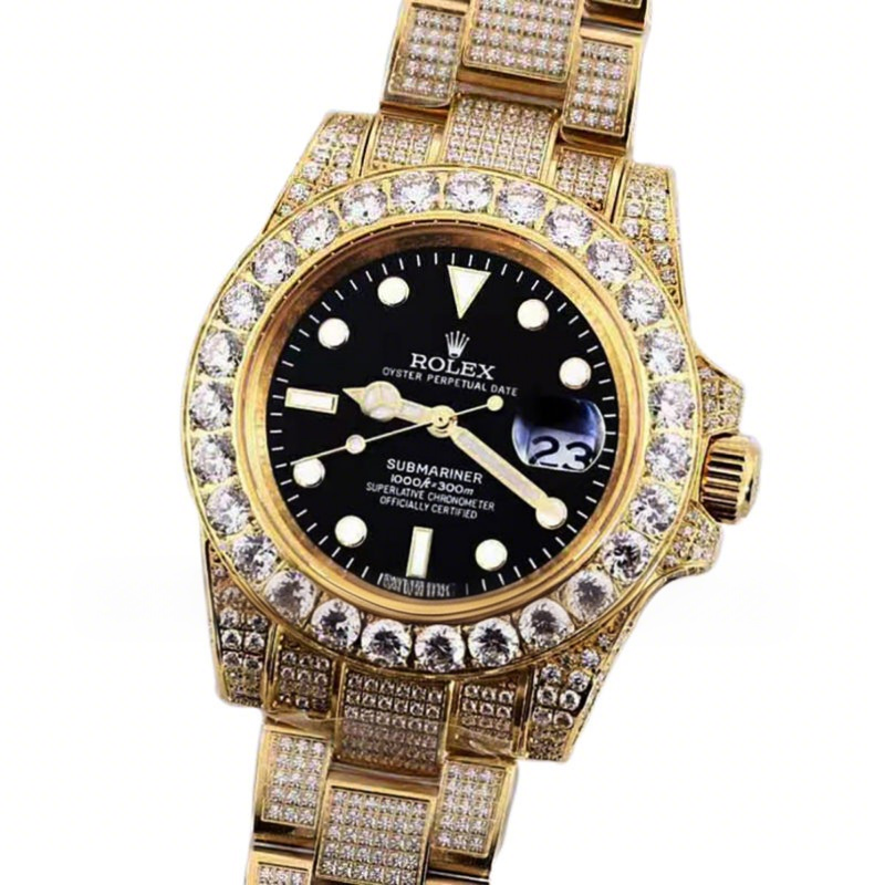 Rolex Submariner 116659 Black Dial with Diamond Markers in Yellow Gold-fasswatch