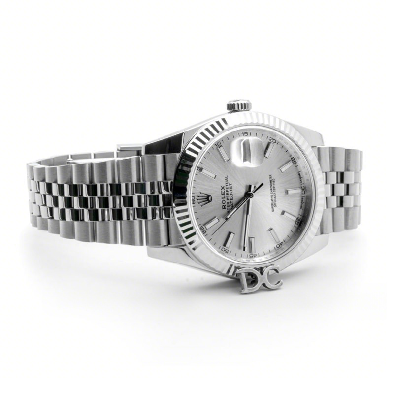 Rolex Datejust 41 126334 Silver Dial Stick Markers in White Gold-fasswatch