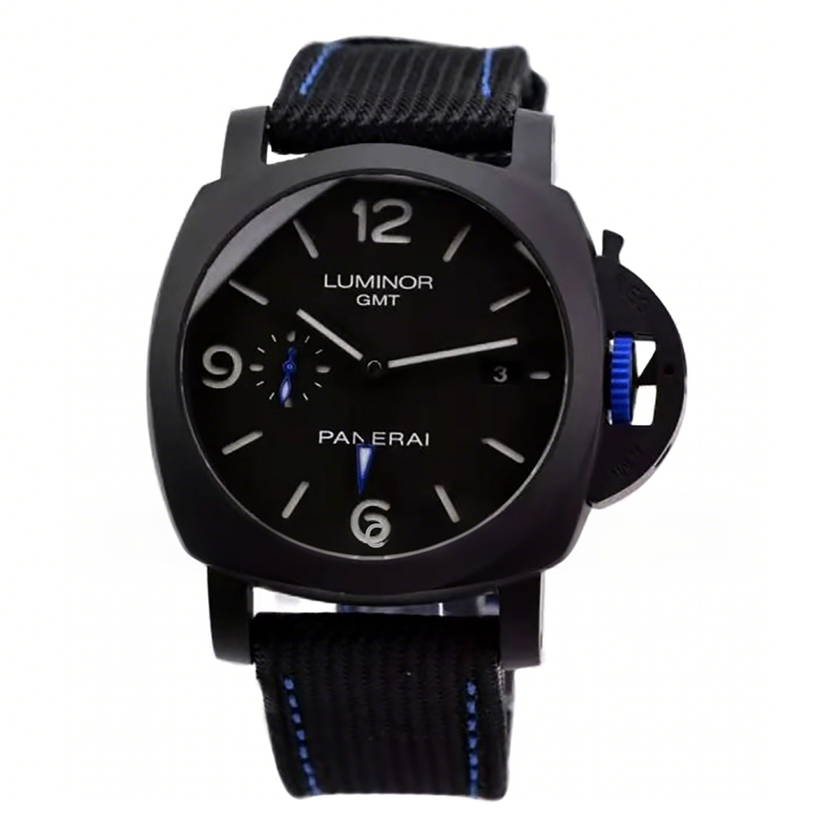 Panerai PAM1176 Luminor GMT Bucherer Blue 44mm-fasswatch