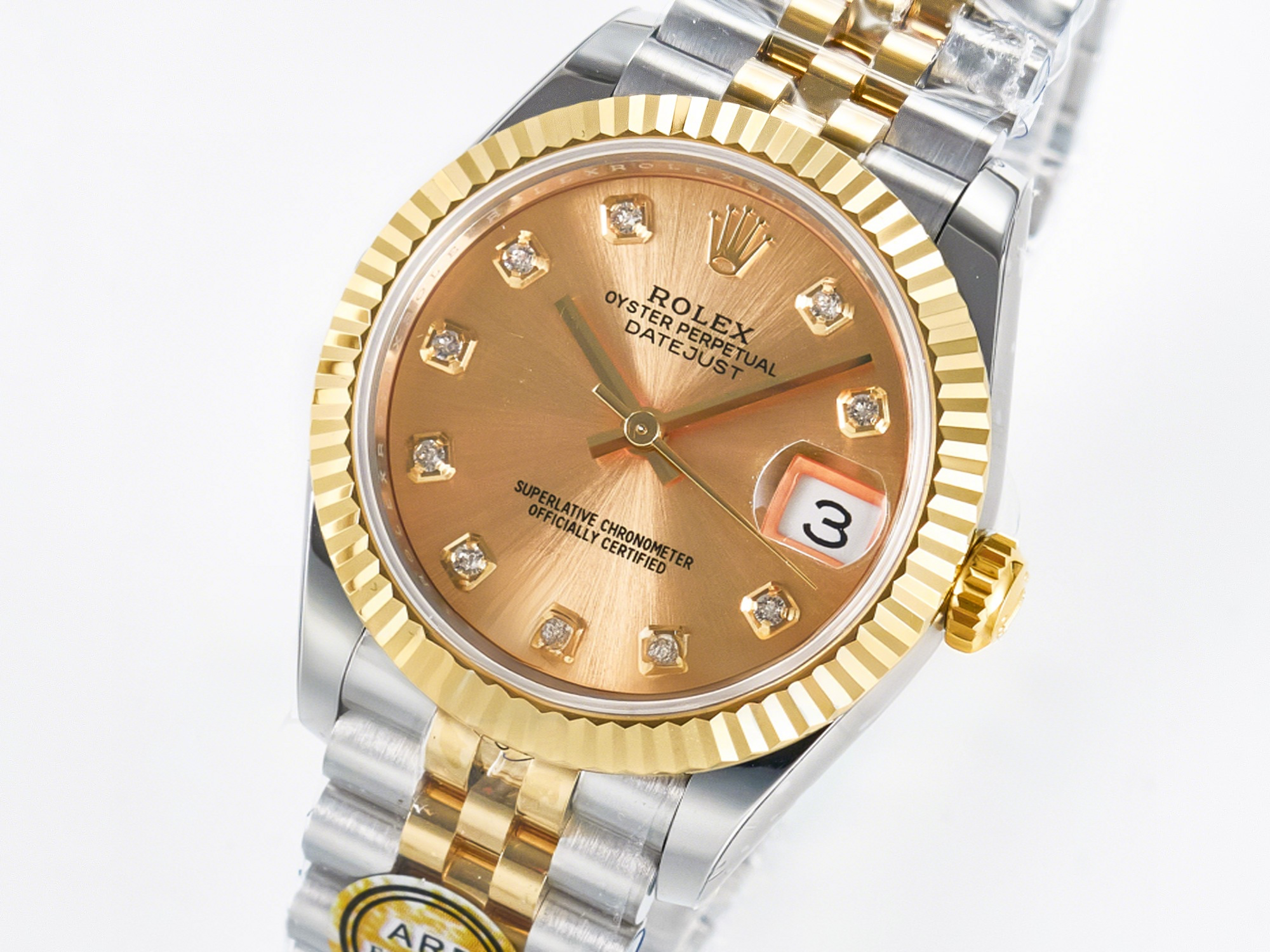 Rolex DateJust 31 278273 ARF 1:1 Best Edition 904L Steel YG Diamonds Dial on SS/YG Jubilee Bracelet ETA 2688-fasswatch