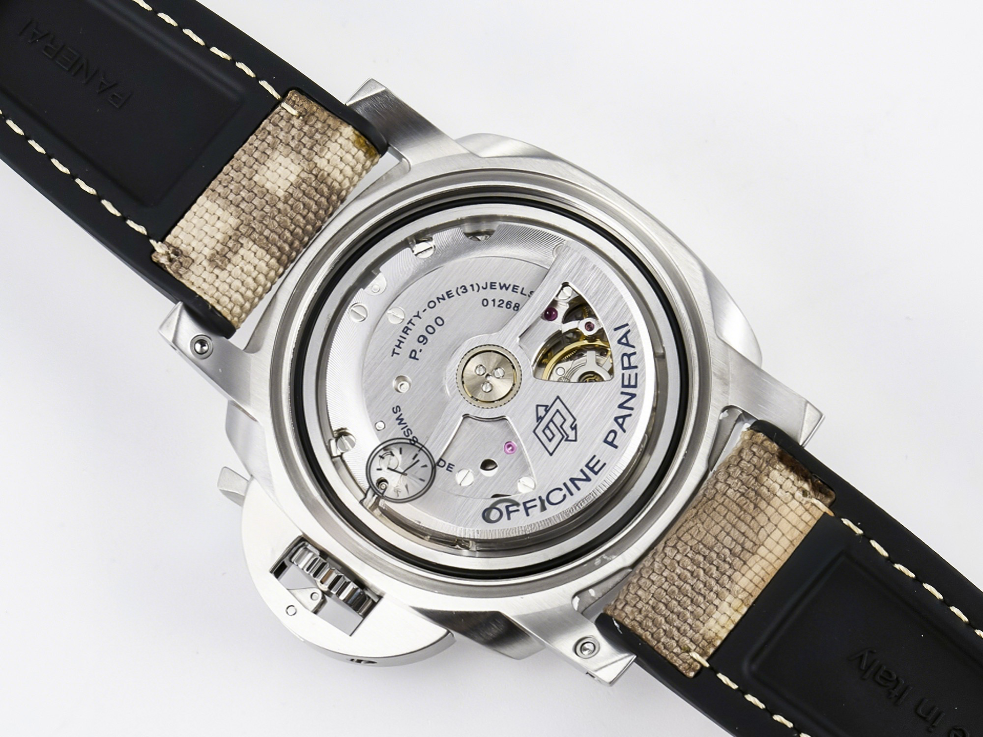 Panerai PAM1518 Submersible 44mm VSF 1:1 Best Edition Gray Ombre Dial on Camouflage Strap P900-fasswatch