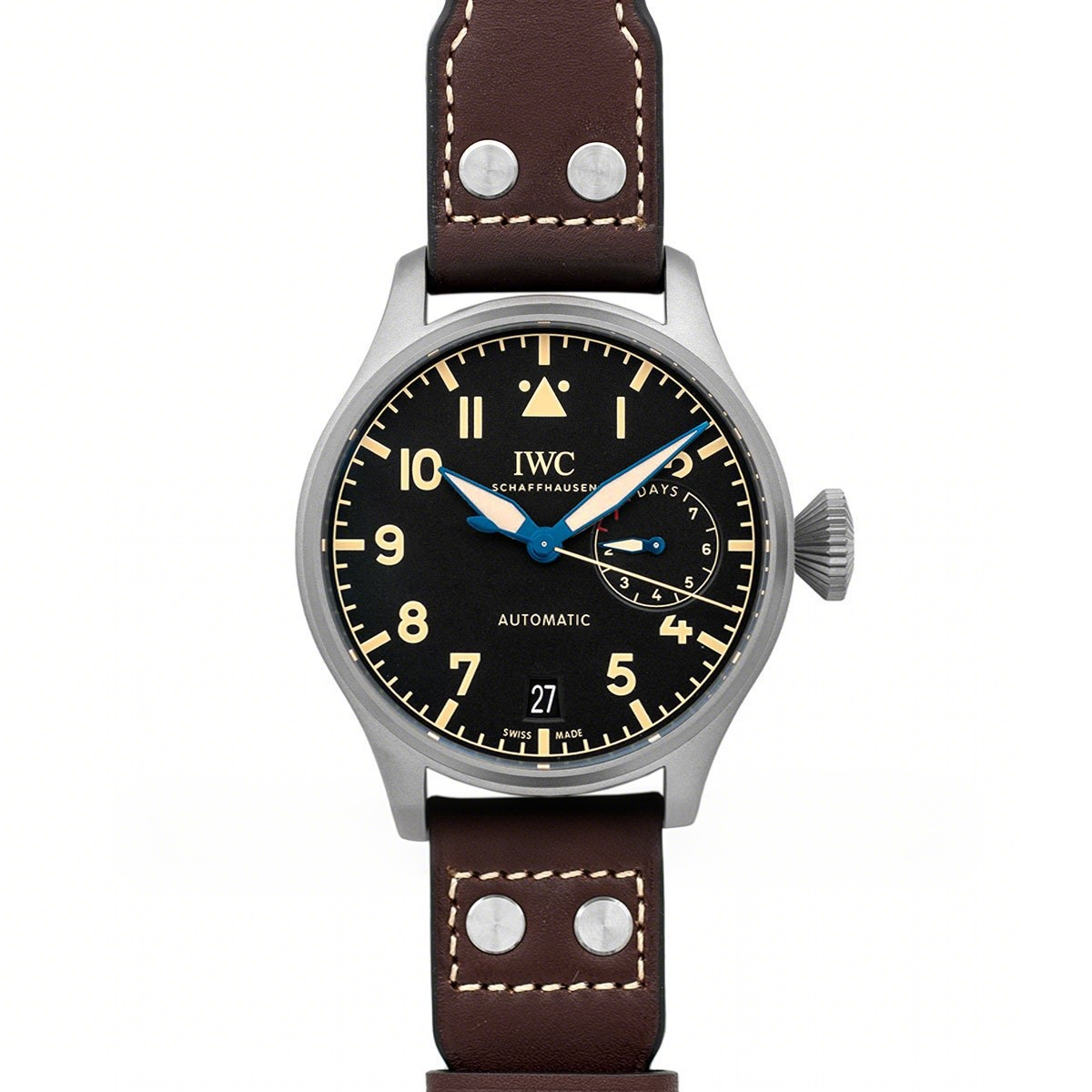 IWC Big Pilot’s Watch Heritage IW501004 Black Dial in Titanium-fasswatch
