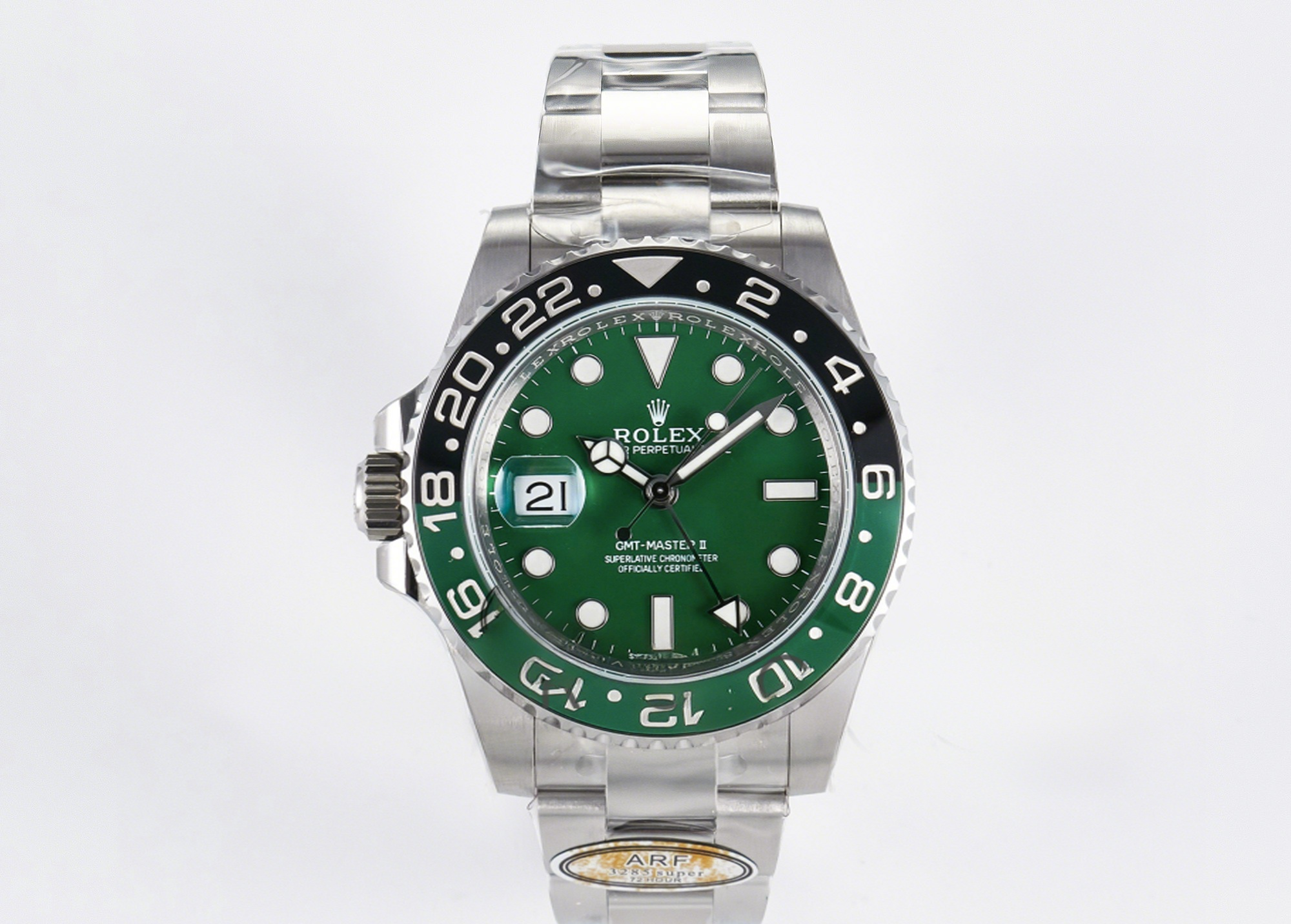 Rolex GMT-Master II 126729 VTNR ARF 1:1 Best Edition Green Dial On SS Bracelet SH3285 CHS-fasswatch