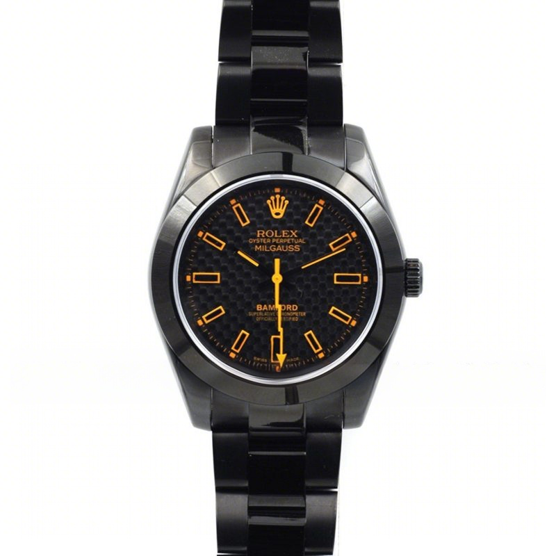 Rolex Bamford Milgauss SE Stealth GV Yellow-fasswatch