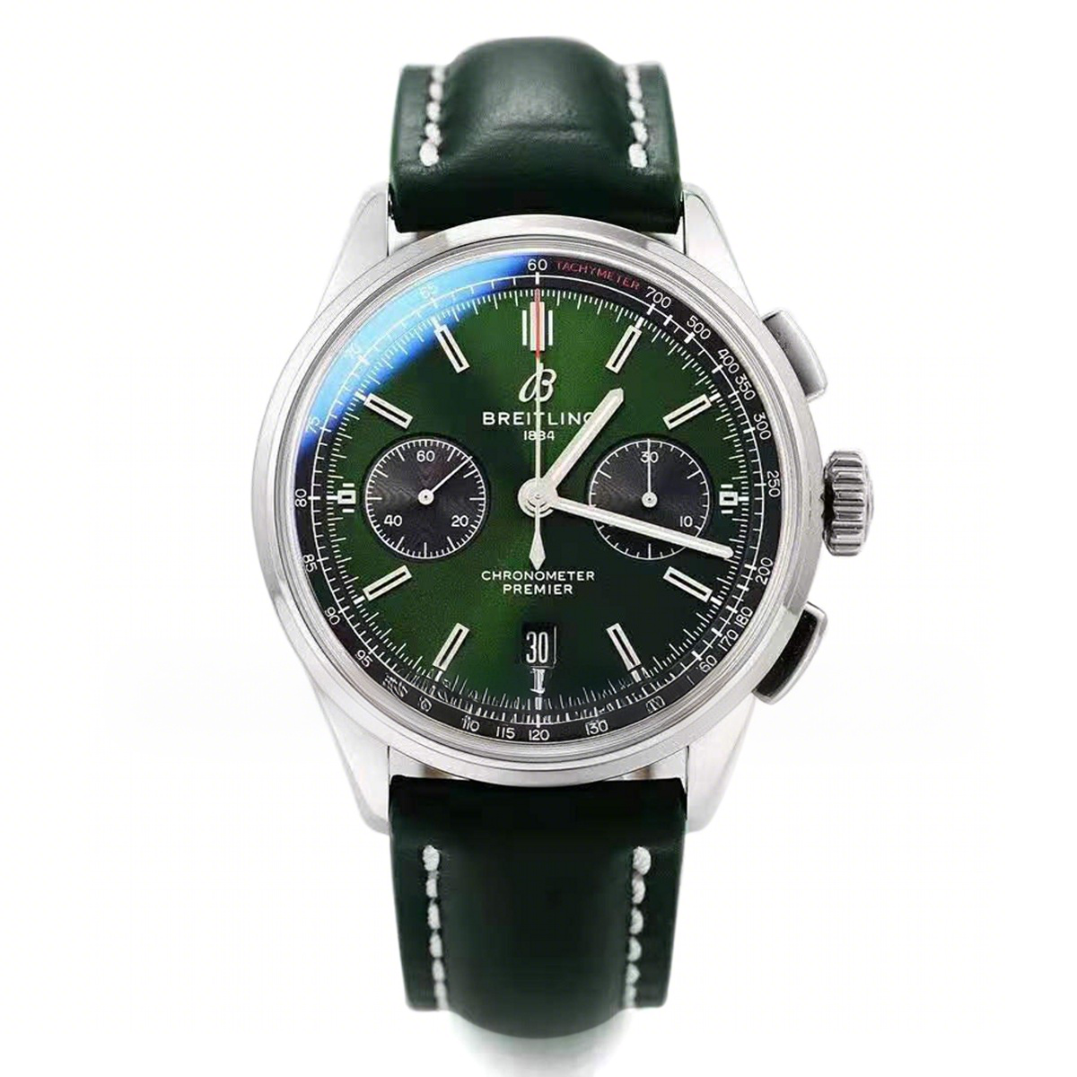 Breitling Premier B01 Chronograph 42 Bentley British Racing Green Ref: AB0118A11L1X1-fasswatch