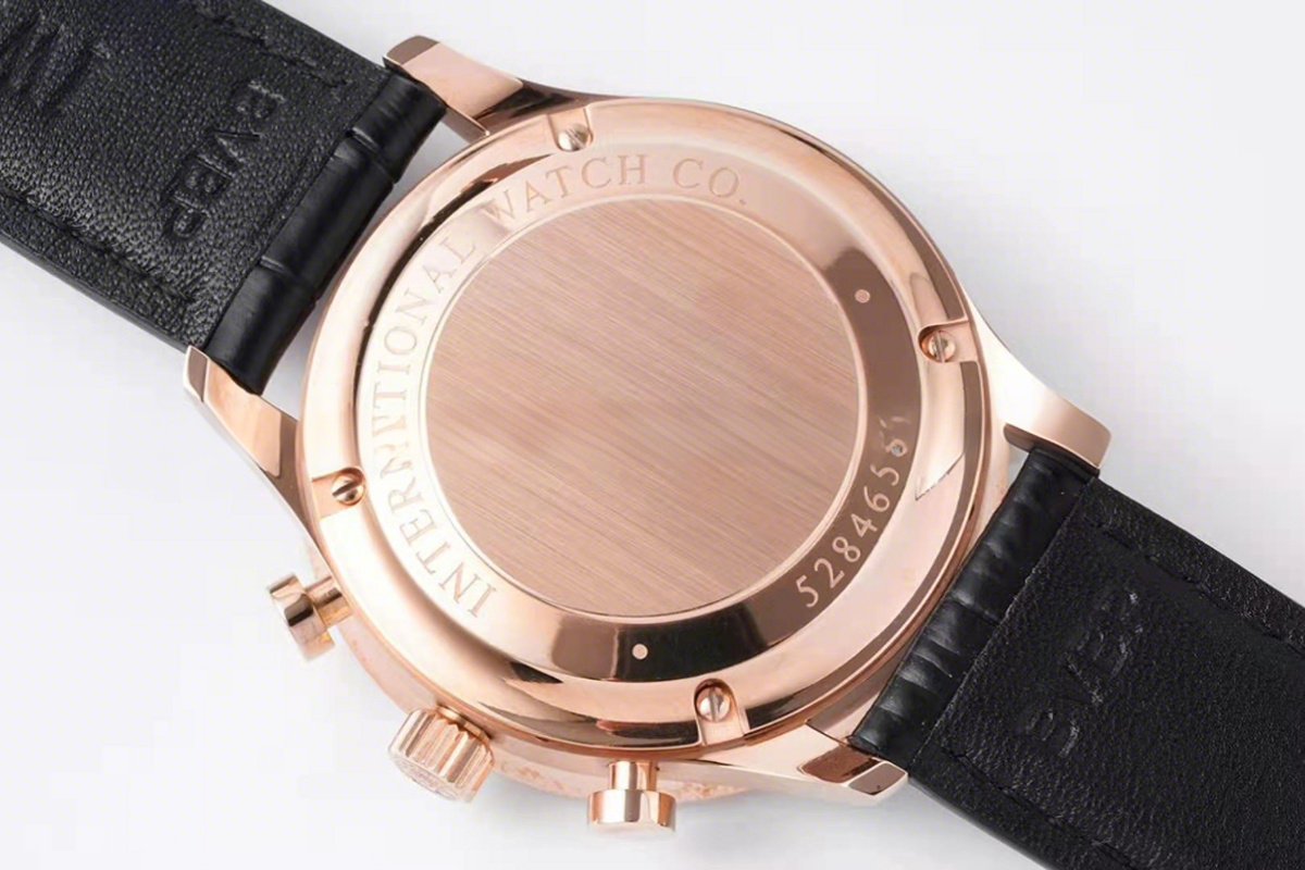 IWC Portugieser Chronograph IW371610 Black Dial in Rose Gold-fasswatch