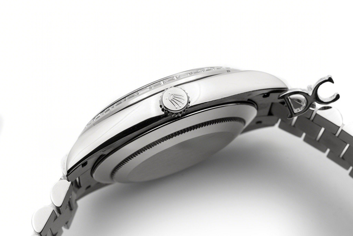 Rolex Day-Date 40 White Gold Diamond Bezel 228349 Black Dial-fasswatch