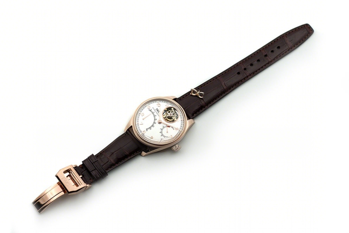 IWC Portuguese Tourbillon Mystère Rétrograde IW504402 in Rose Gold-fasswatch