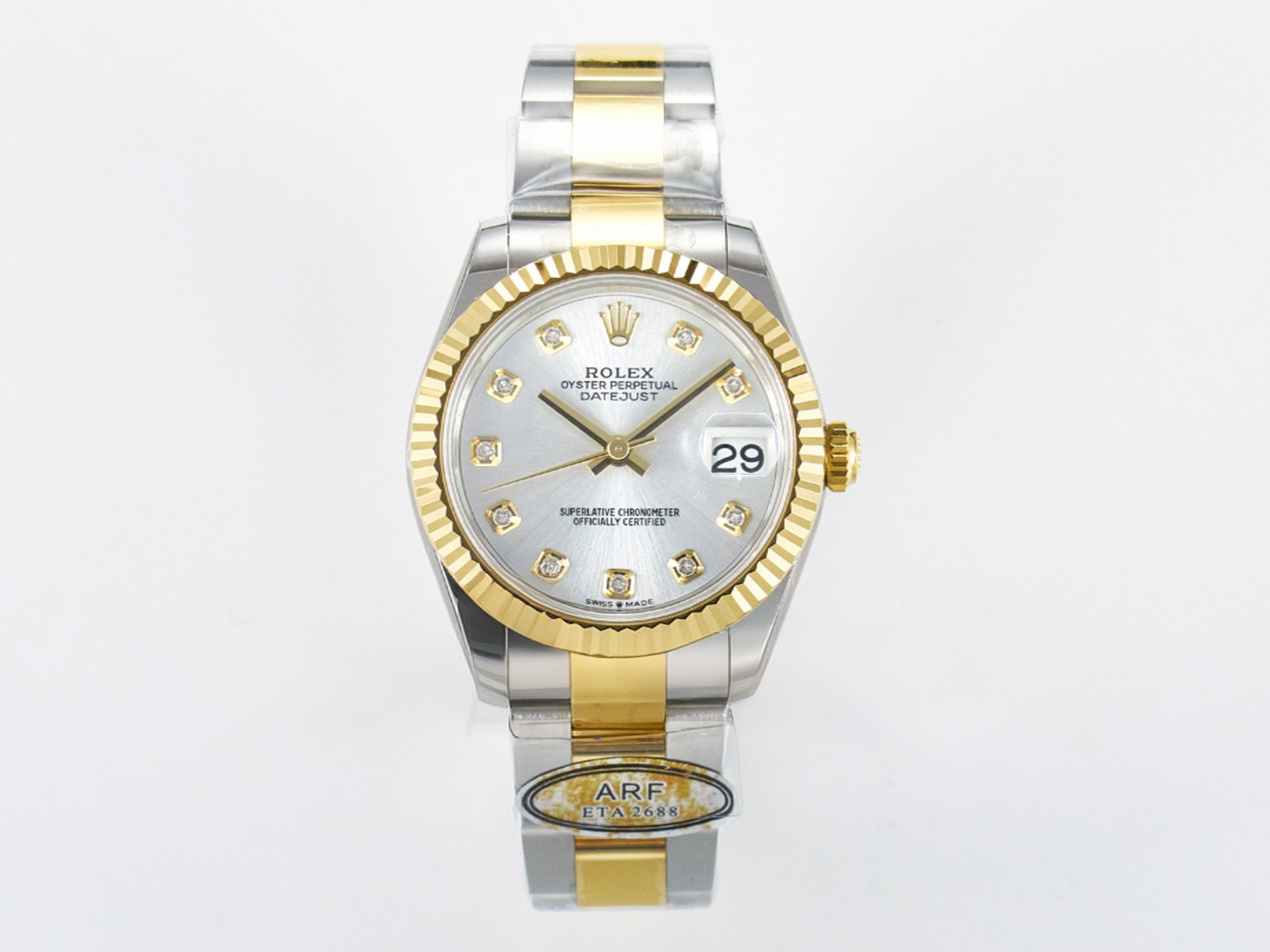 Rolex DateJust 31 278273 ARF 1:1 Best Edition 904L Steel White MOP Dial on SS/YG Oyster Bracelet ETA 2688-fasswatch