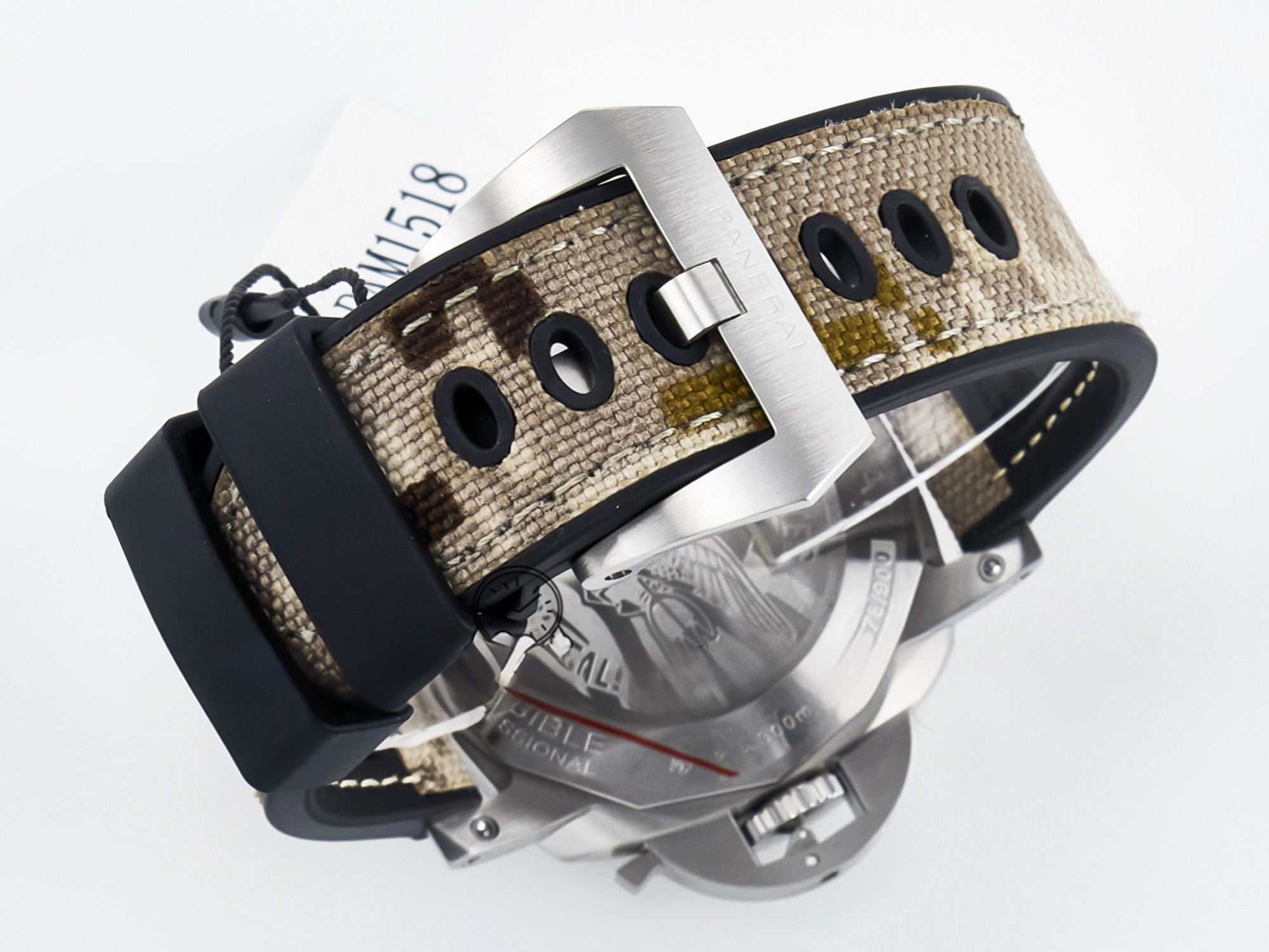 Panerai PAM1518 Submersible 44mm VSF 1:1 Best Edition Gray Ombre Dial on Camouflage Strap P900-fasswatch