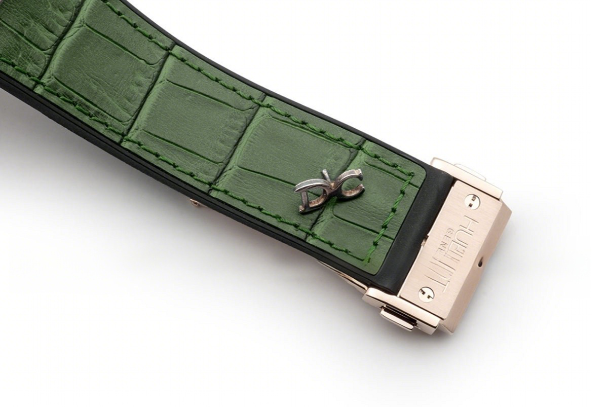 Hublot Classic Fusion Chronograph Green Dial in Rose Gold-fasswatch