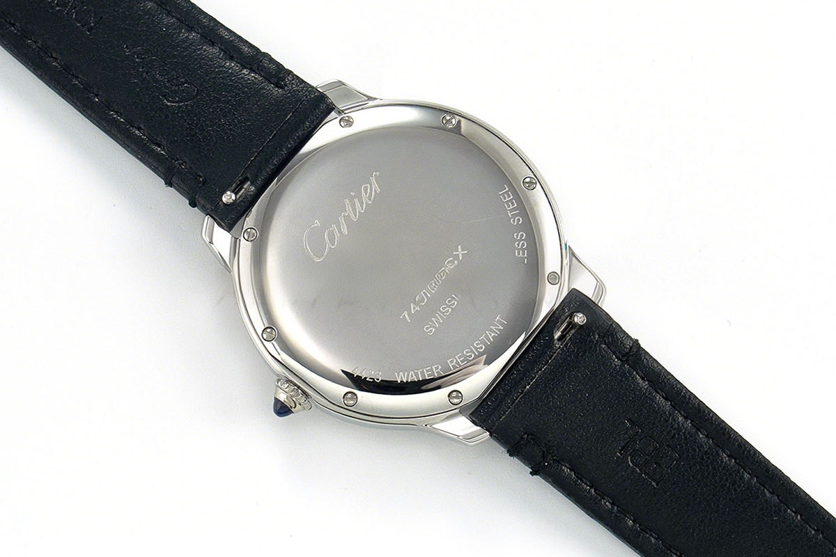 Cartier Ronde Must De Cartier 36mm White Dial in Steel-fasswatch