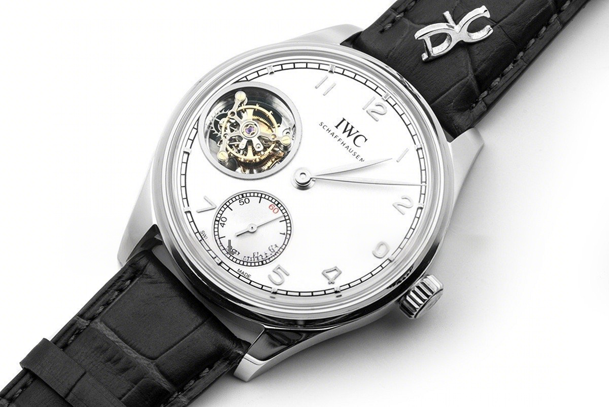 IWC Portuguese Tourbillon Hand Wound IW5463 Silver Dial in White Gold-fasswatch