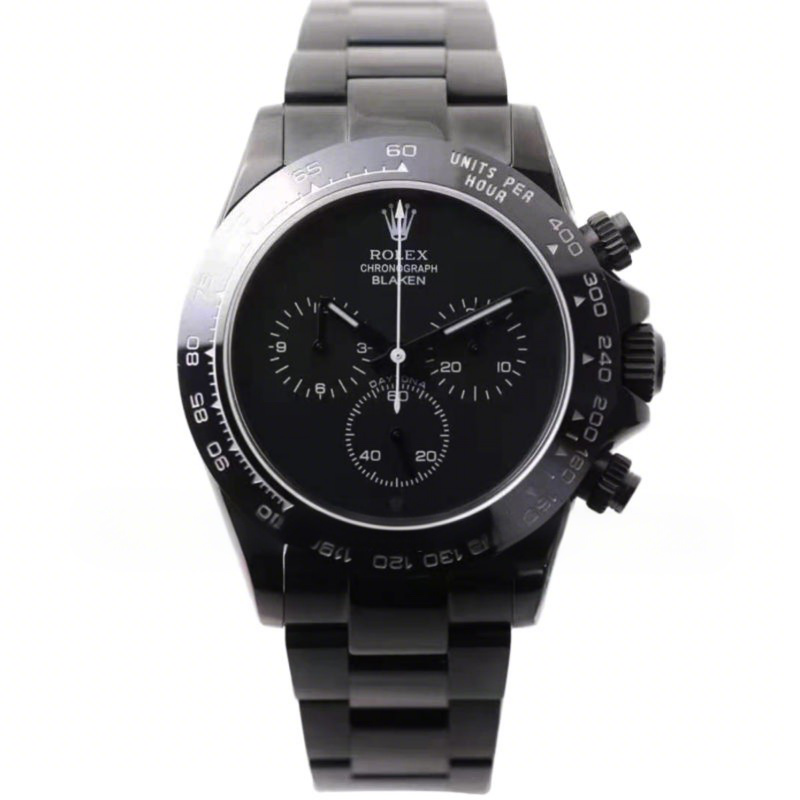 Rolex Daytona Blaken Matt Black-fasswatch