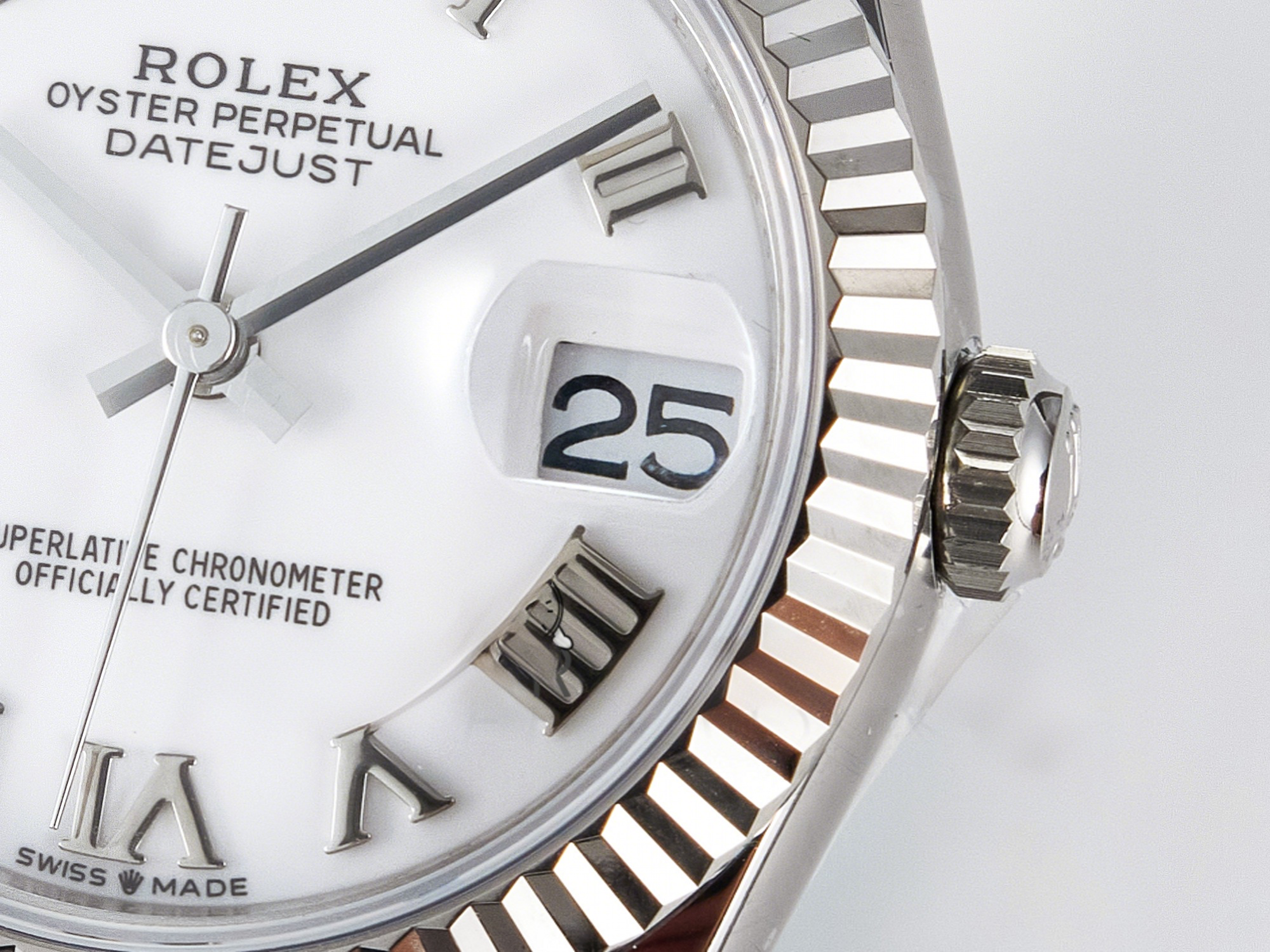 Rolex DateJust 31 278274 ARF 1:1 Best Edition 904L Steel White Roman Dial on SS Jubilee Bracelet ETA 2688-fasswatch