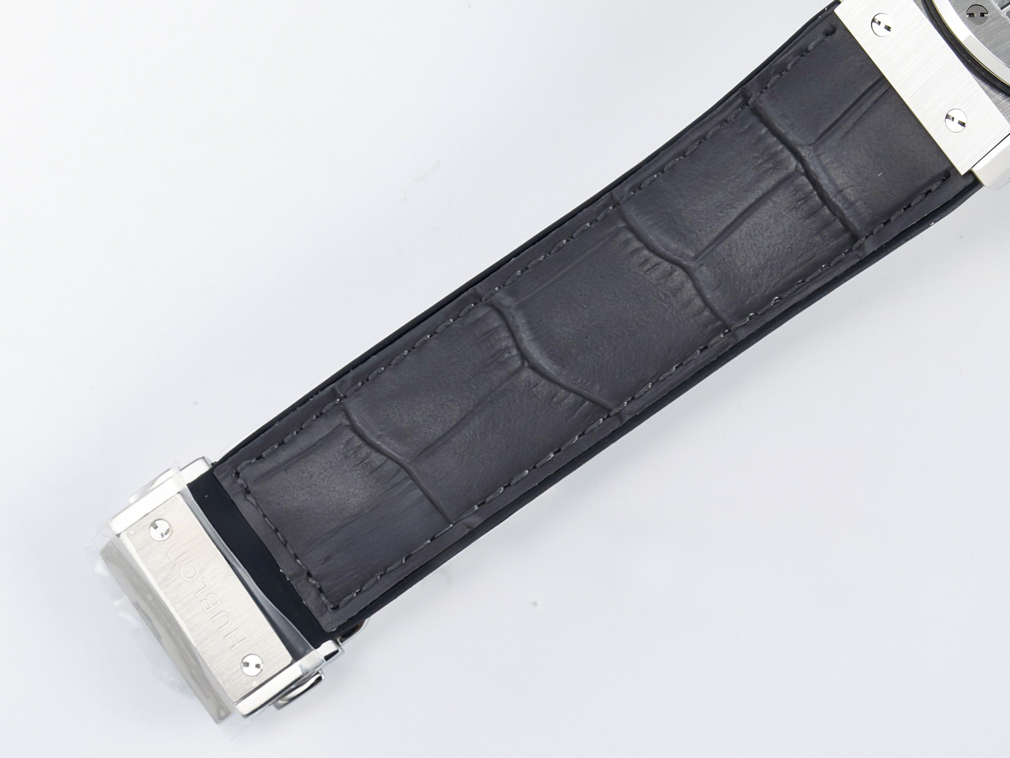 Hublot Classic Fusion Bang 42mm HBF 1:1 Best Edition Gray Dial on Gray Leather Strap A2892-fasswatch