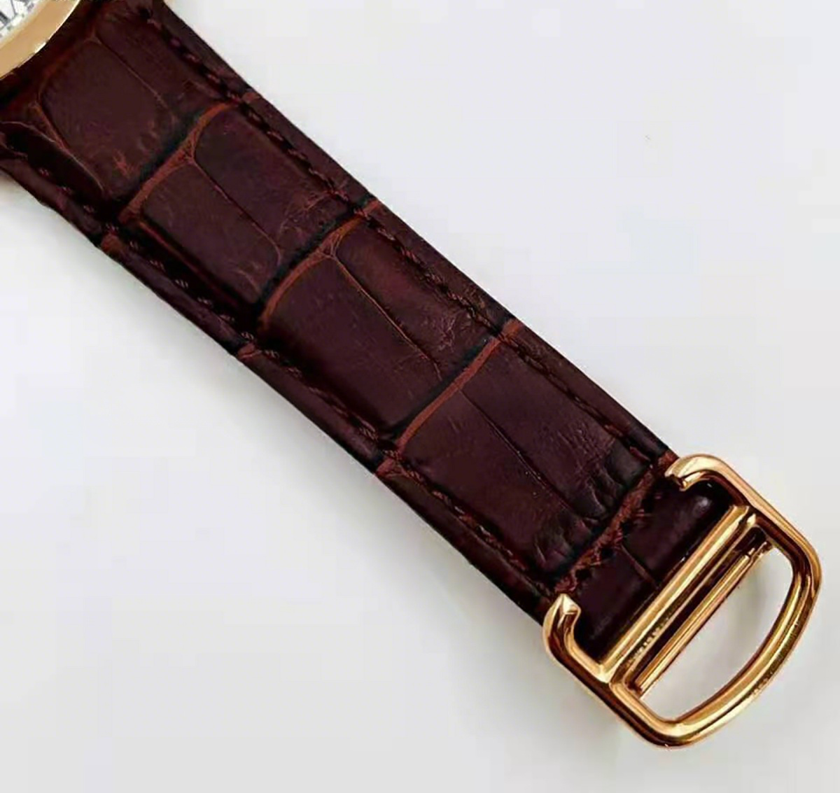 Cartier Ronde Louis de Cartier 41mm White Dial in Pink Gold-fasswatch