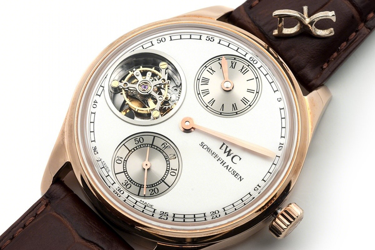 IWC Portuguese Regulator Tourbillon IW5446 White Dial in Rose Gold-fasswatch