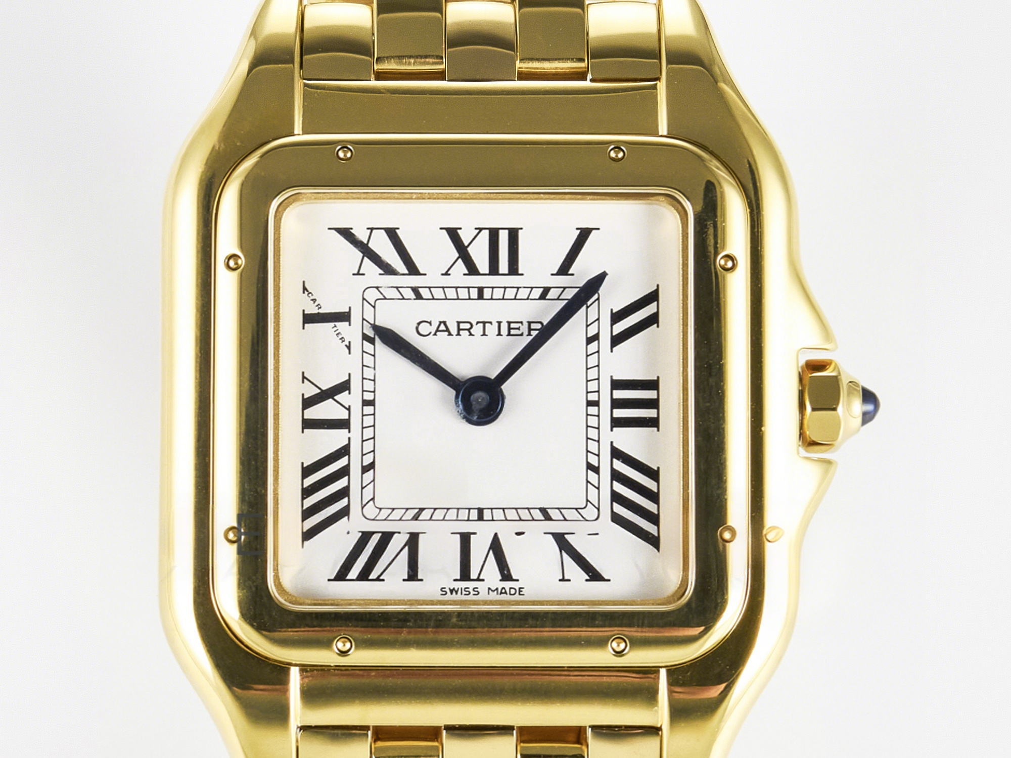 Cartier Panthère Secrete Ladies 22mm YG 8848F 1:1 Best Edition White Dial on YG Bracelet Ronda Quartz-fasswatch