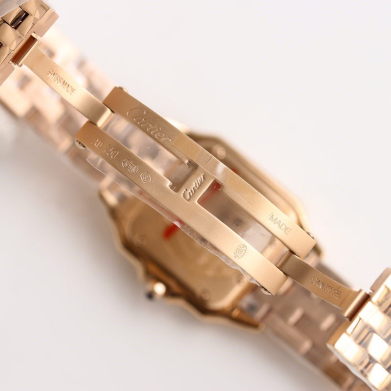 Cartier Panthère De Cartier 27mm White Dial in Rose Gold-fasswatch