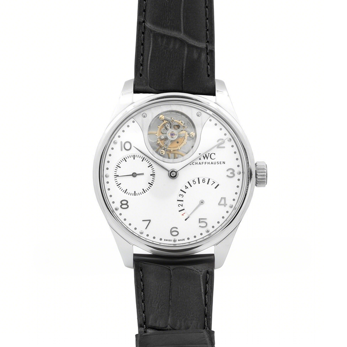 IWC Portuguese Tourbillon Mystère Rétrograde IW504204 in White Gold-fasswatch