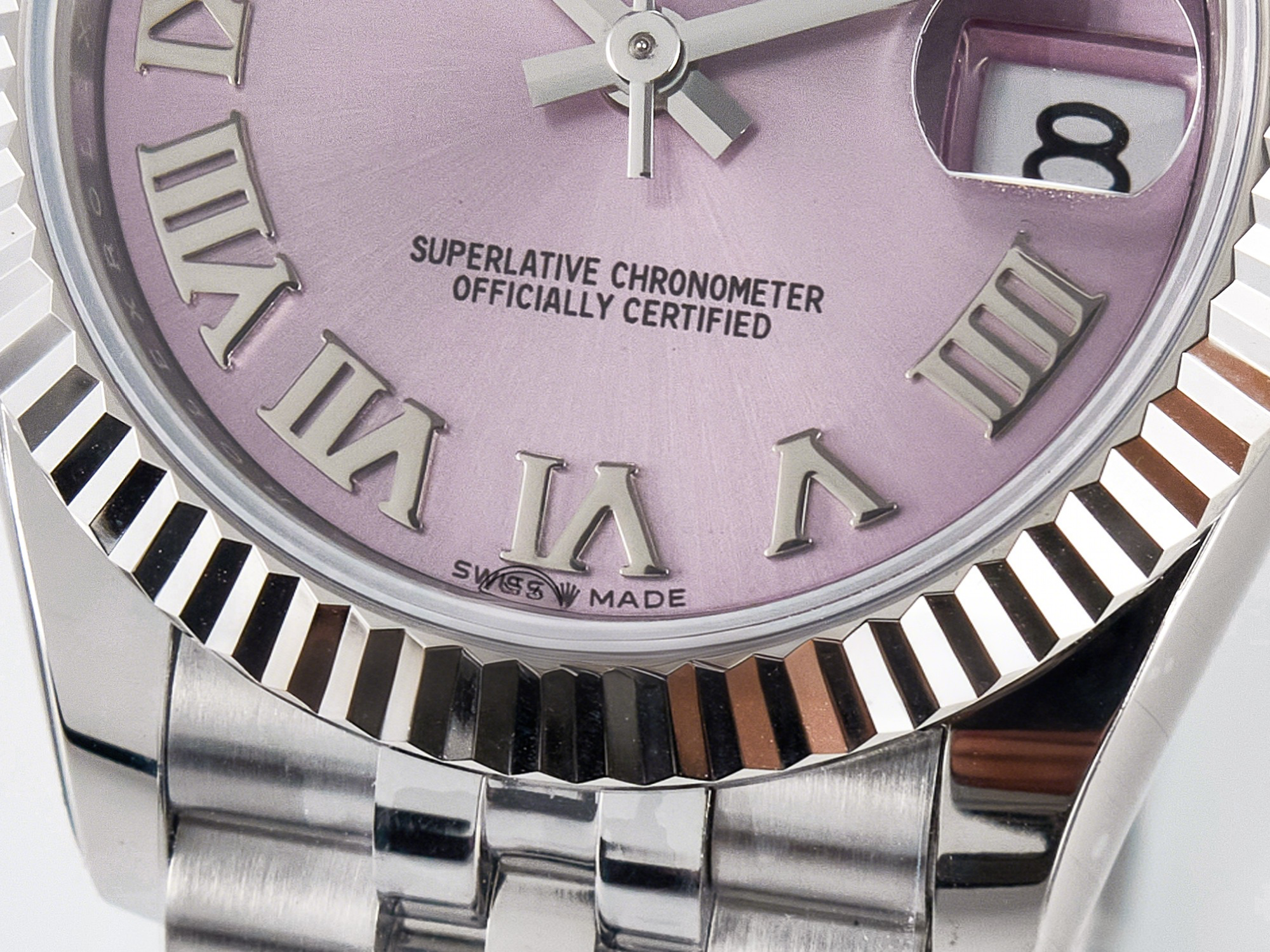 Rolex DateJust 31 278274 ARF 1:1 Best Edition 904L Steel Pink Roman Dial on SS Jubilee Bracelet ETA 2688-fasswatch