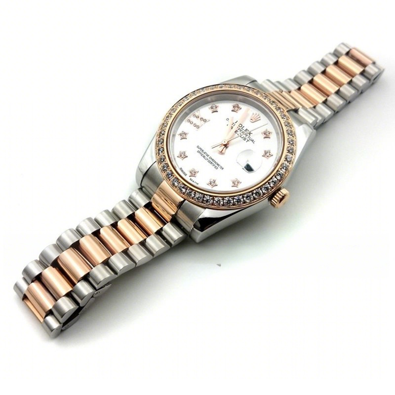 Rolex DateJust 116233 Steel / Rose Gold with Diamonds-fasswatch