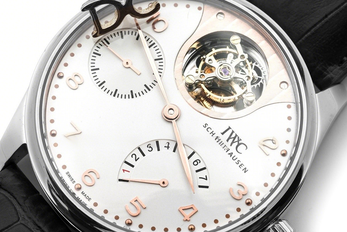 IWC Portuguese Tourbillon Mystère Rétrograde IW504201 in White Gold-fasswatch
