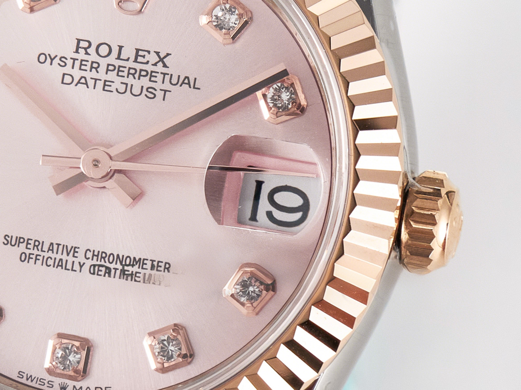 Rolex DateJust 31 278271 ARF 1:1 Best Edition 904L Steel RG Diamonds Dial on SS/RG Jubilee Bracelet ETA 2688-fasswatch