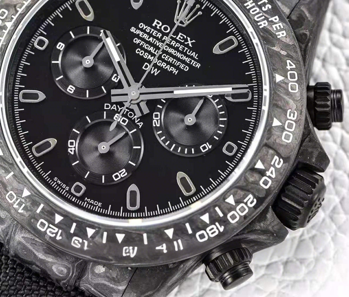 Rolex Daytona DIW All Black Carbon-fasswatch