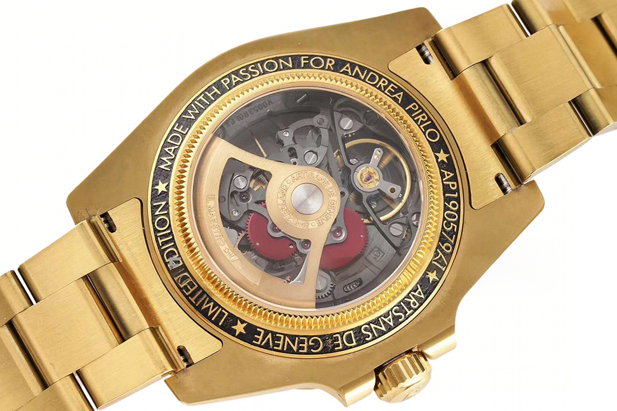 Rolex Andrea Pirlo Project 114060 Submariner in Yellow Gold-fasswatch