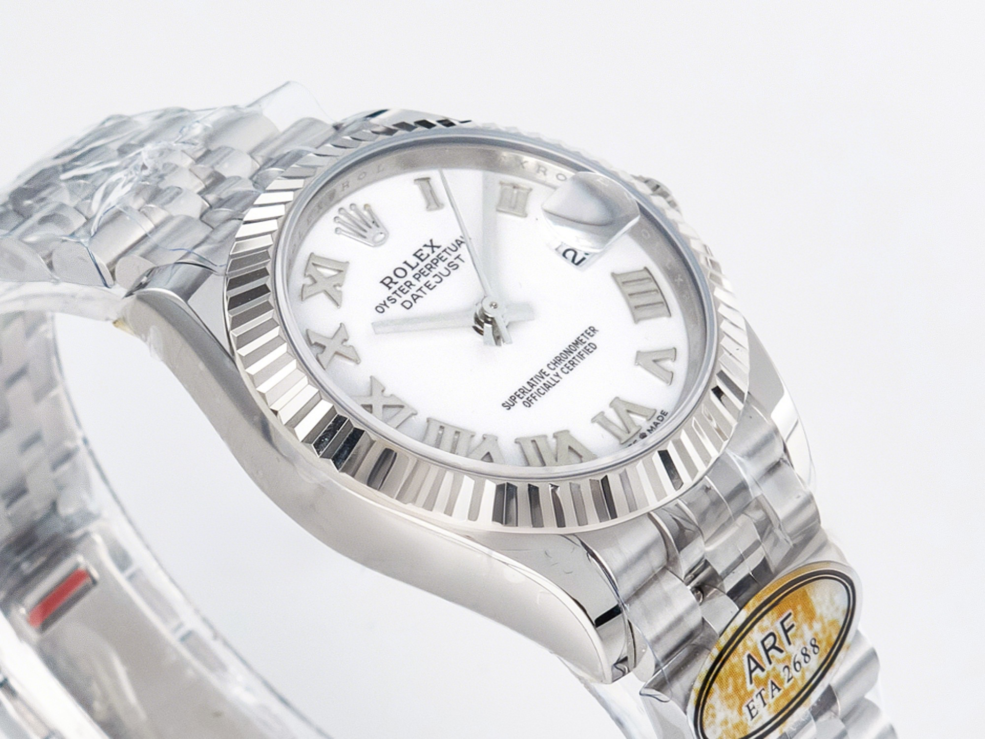 Rolex DateJust 31 278274 ARF 1:1 Best Edition 904L Steel White Roman Dial on SS Jubilee Bracelet ETA 2688-fasswatch