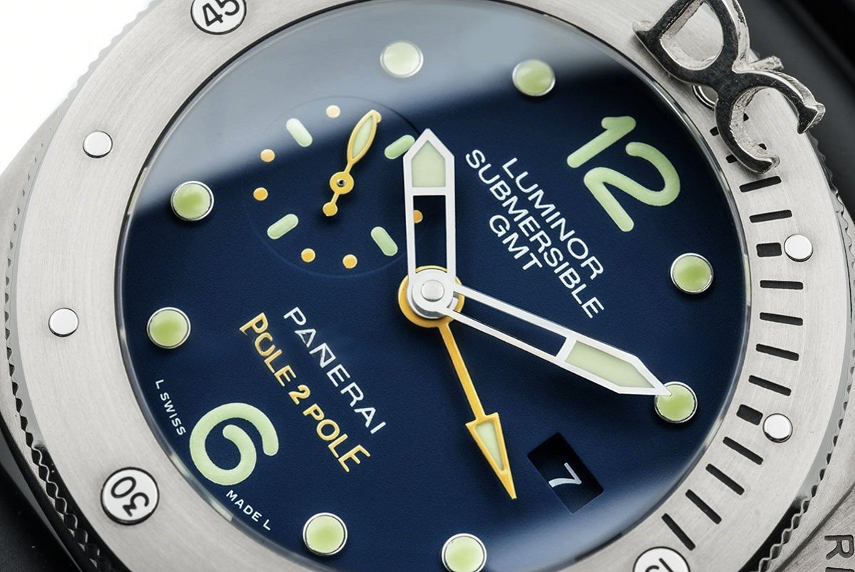 Panerai PAM719 Luminor Submersible 1950 3 Days GMT Titanium Pole2Pole Expedition-fasswatch