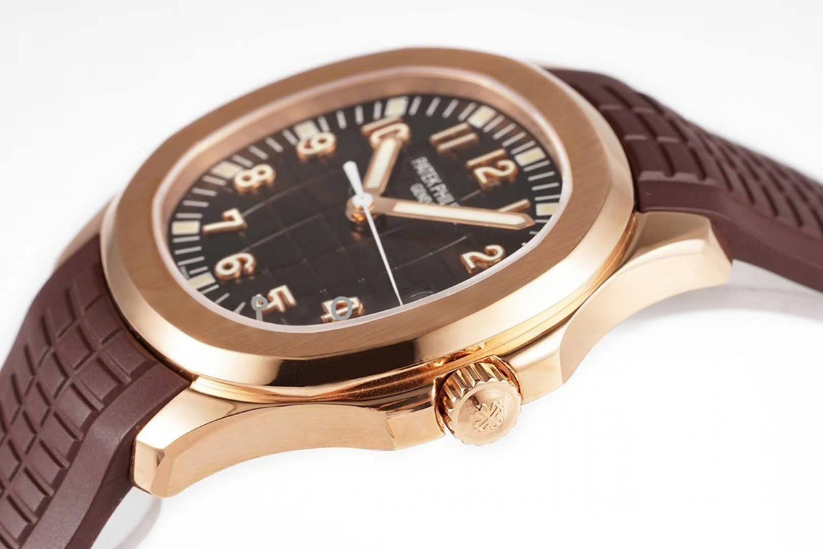 Patek Philippe Aquanaut 5167/1R Brown Dial in Rose Gold-fasswatch