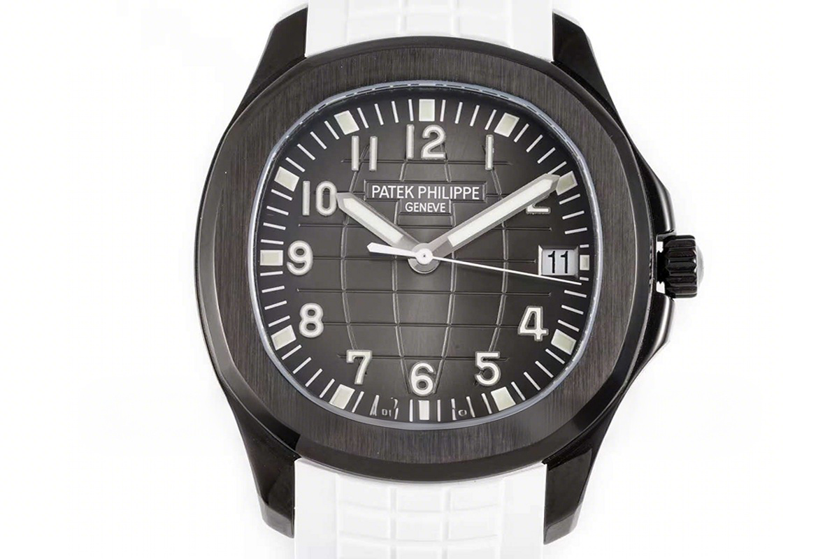 Patek Philippe Aquanaut 5167A ‘Black Venom Limited Edition’ Black Dial on White Rubber Strap-fasswatch