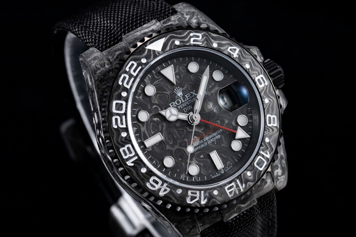 Rolex DIW GMT All Black Carbon-fasswatch