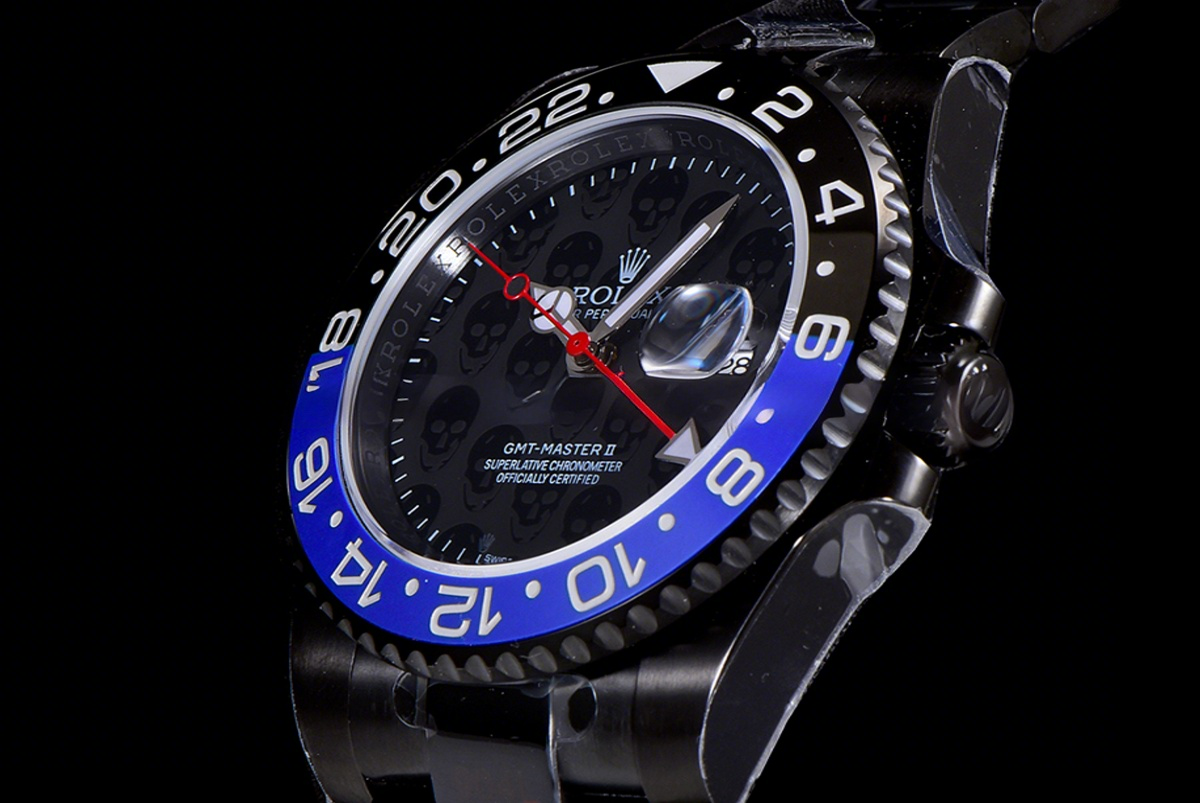 Rolex GMT Master II 116710 Titan Black “Revenge” BLNR Black Dial in DLC-fasswatch