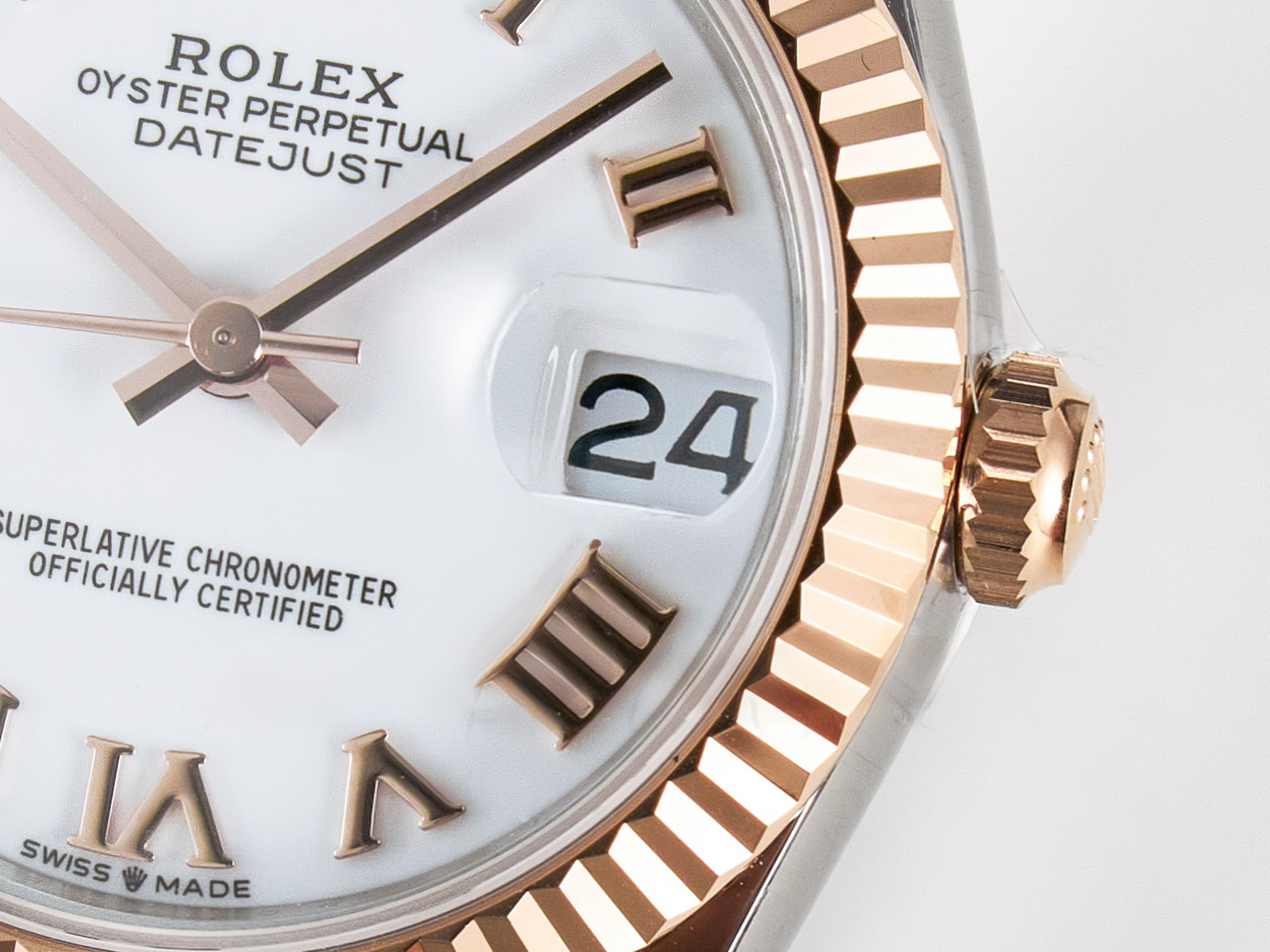Rolex DateJust 31 278271 ARF 1:1 Best Edition 904L Steel White Roman Dial on SS/RG Oyster Bracelet ETA 2688-fasswatch