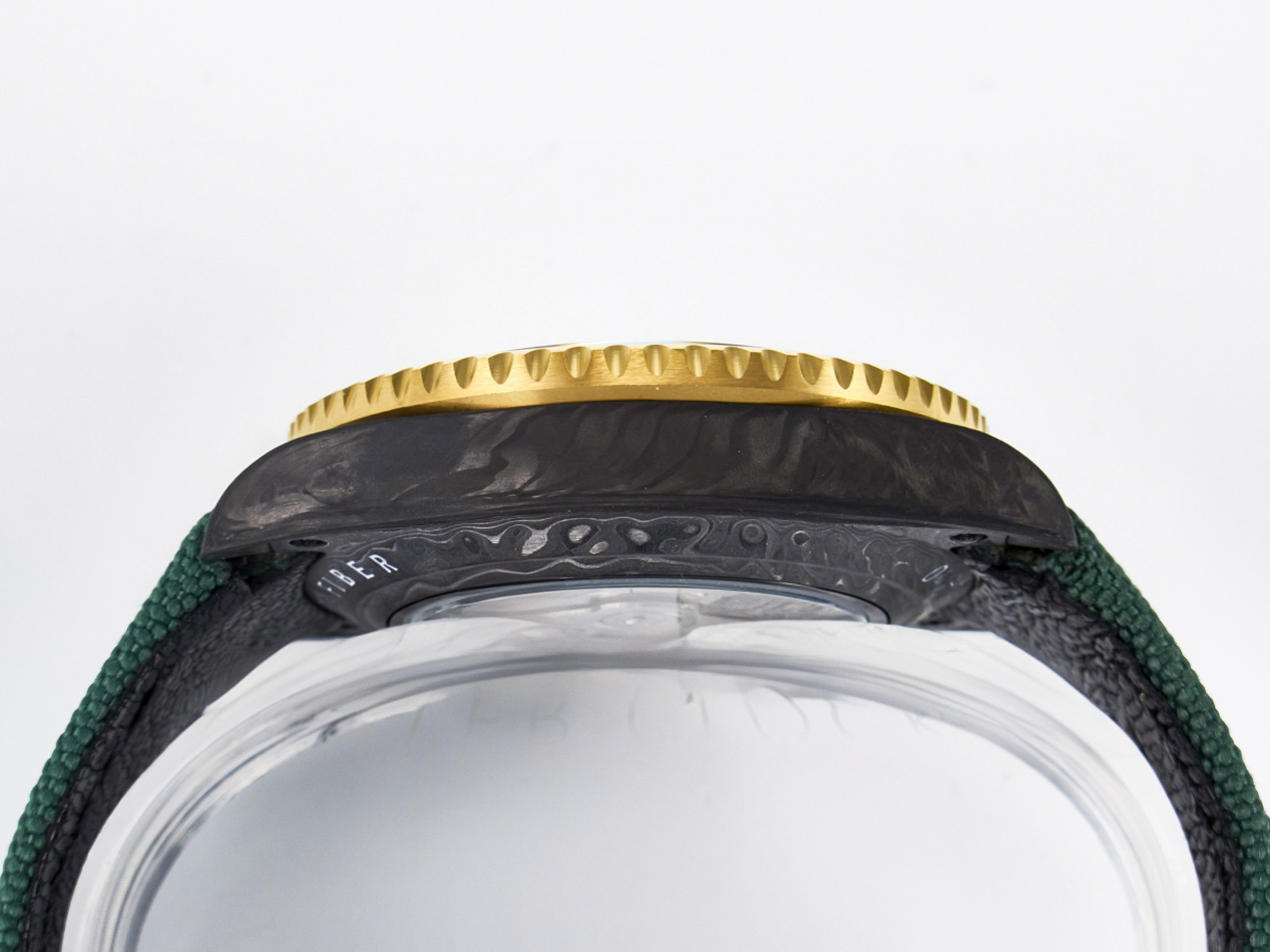 Rolex GMT Carbon DIWF Best Edition Yellow Dial on Green Nylon Strap SA3285 CHS V2-fasswatch