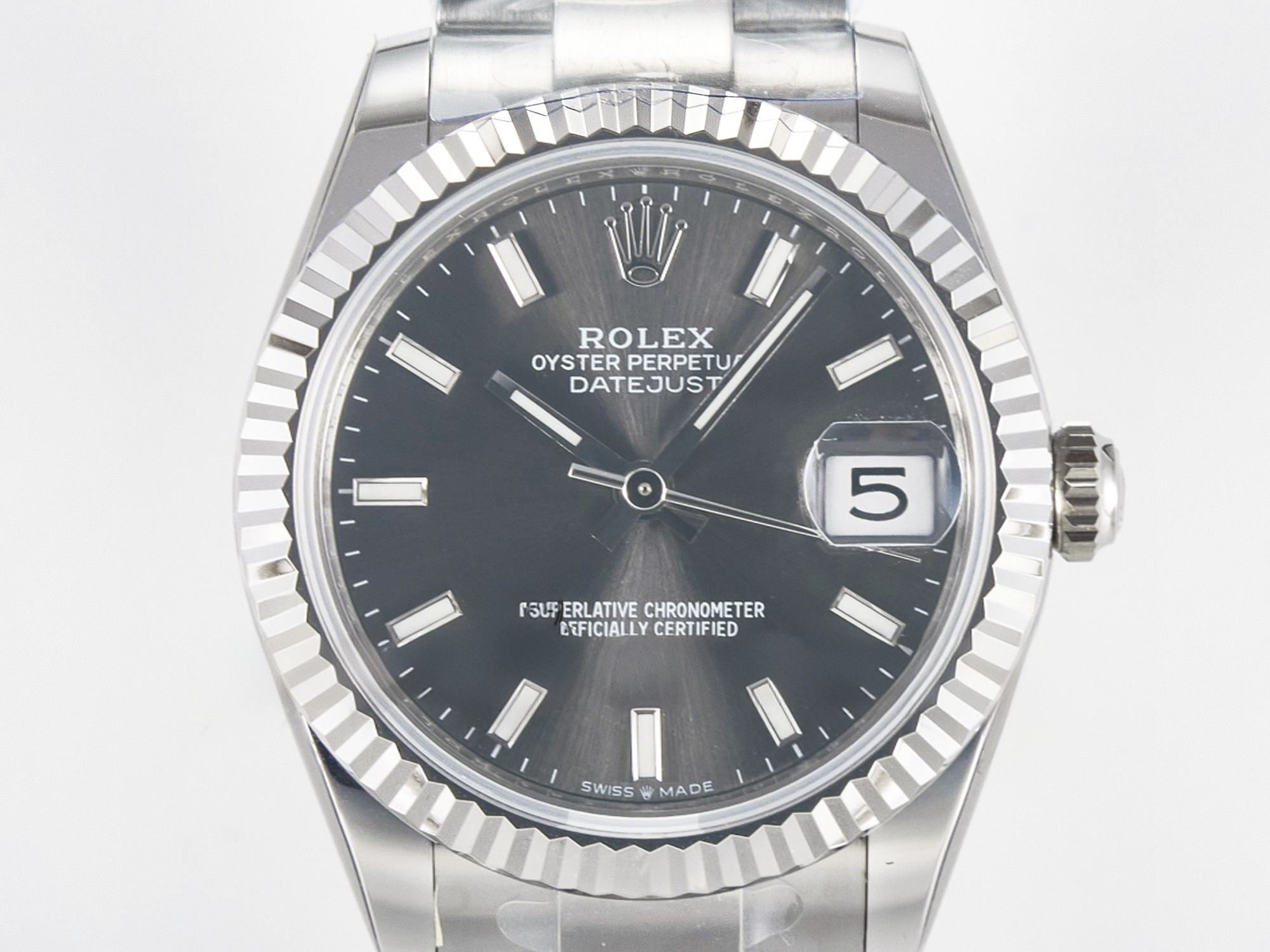 Rolex DateJust 31 278274 ARF 1:1 Best Edition 904L Steel Gray Dial Stick Marker on SS Oyster Bracelet ETA 2688-fasswatch