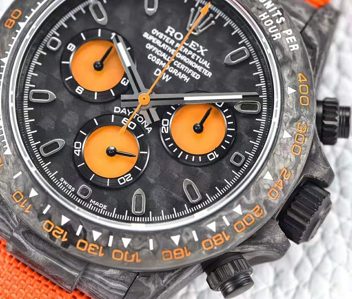 Rolex Daytona DIW All Carbon Orange Edition-fasswatch