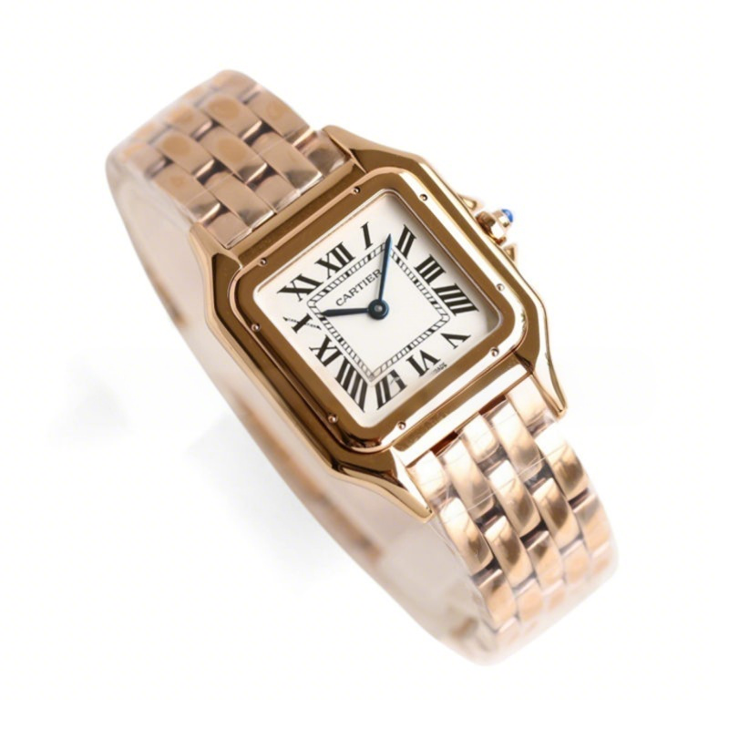 Cartier Panthère De Cartier 27mm White Dial in Rose Gold-fasswatch