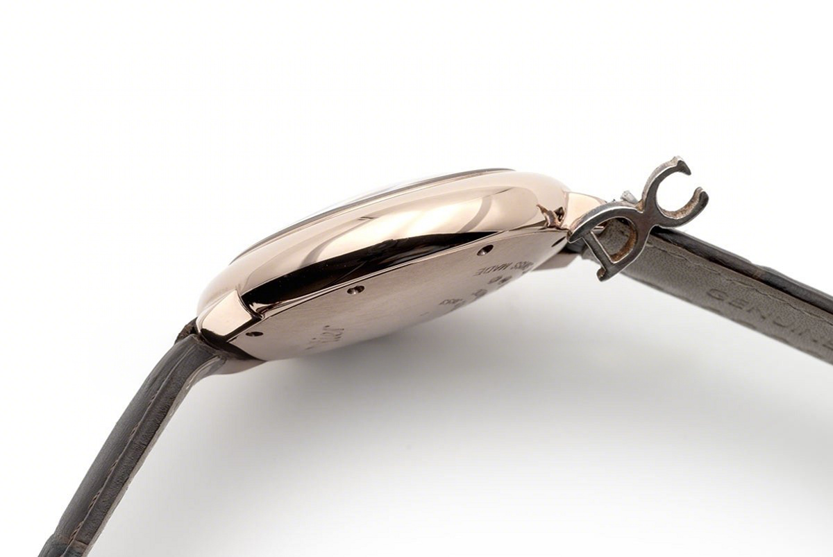 Cartier Ballon Bleu De Cartier 36mm White Dial with Diamond Markers in Pink Gold on Brown Leather Strap-fasswatch