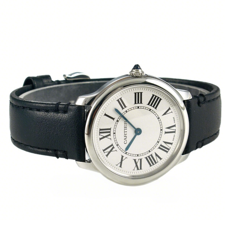 Cartier Ronde Must De Cartier 36mm White Dial in Steel-fasswatch