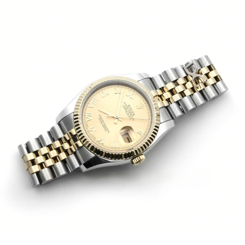 Rolex Datejust II 116333 Yellow Gold Dial in Gold/Steel with Roman Markers-fasswatch