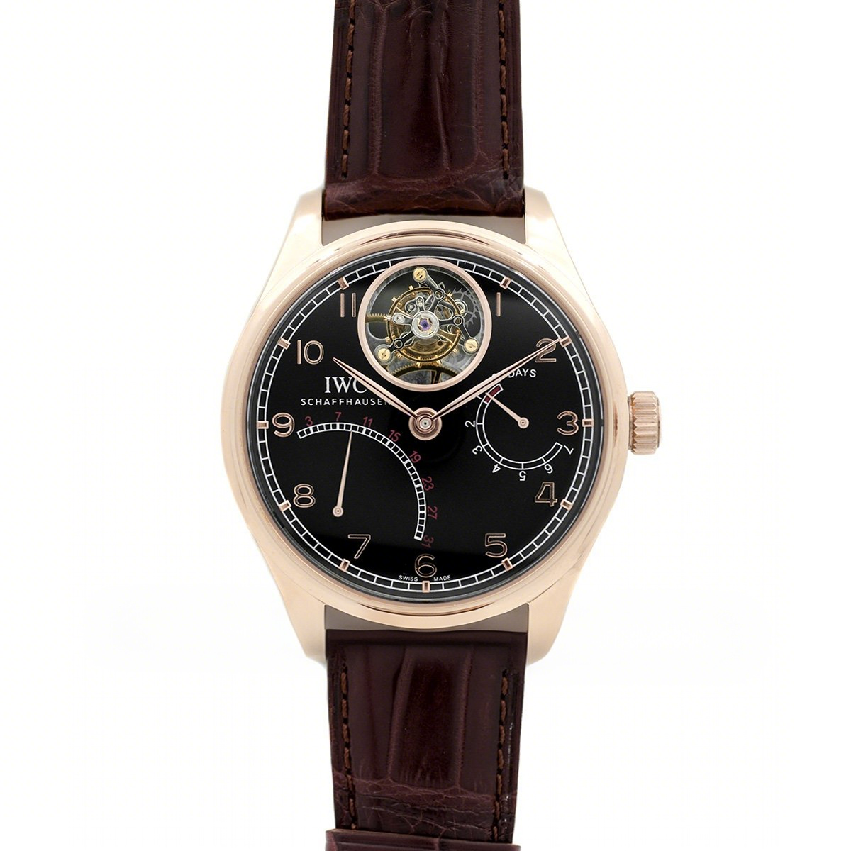 IWC Portuguese Tourbillon Mystère Rétrograde IW504401 in Rose Gold-fasswatch