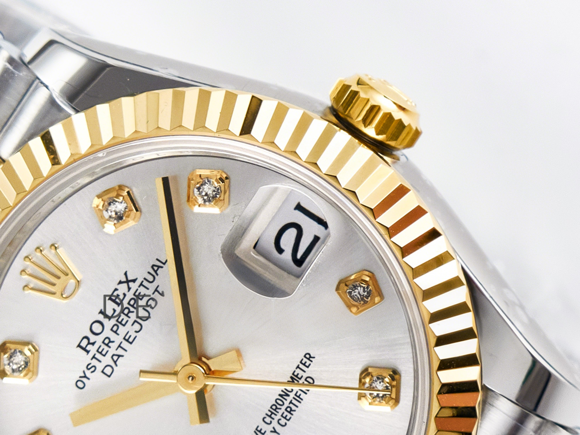 Rolex DateJust 31 278273 ARF 1:1 Best Edition 904L Steel Silver Diamonds Dial on SS/YG Jubilee Bracelet ETA 2688-fasswatch