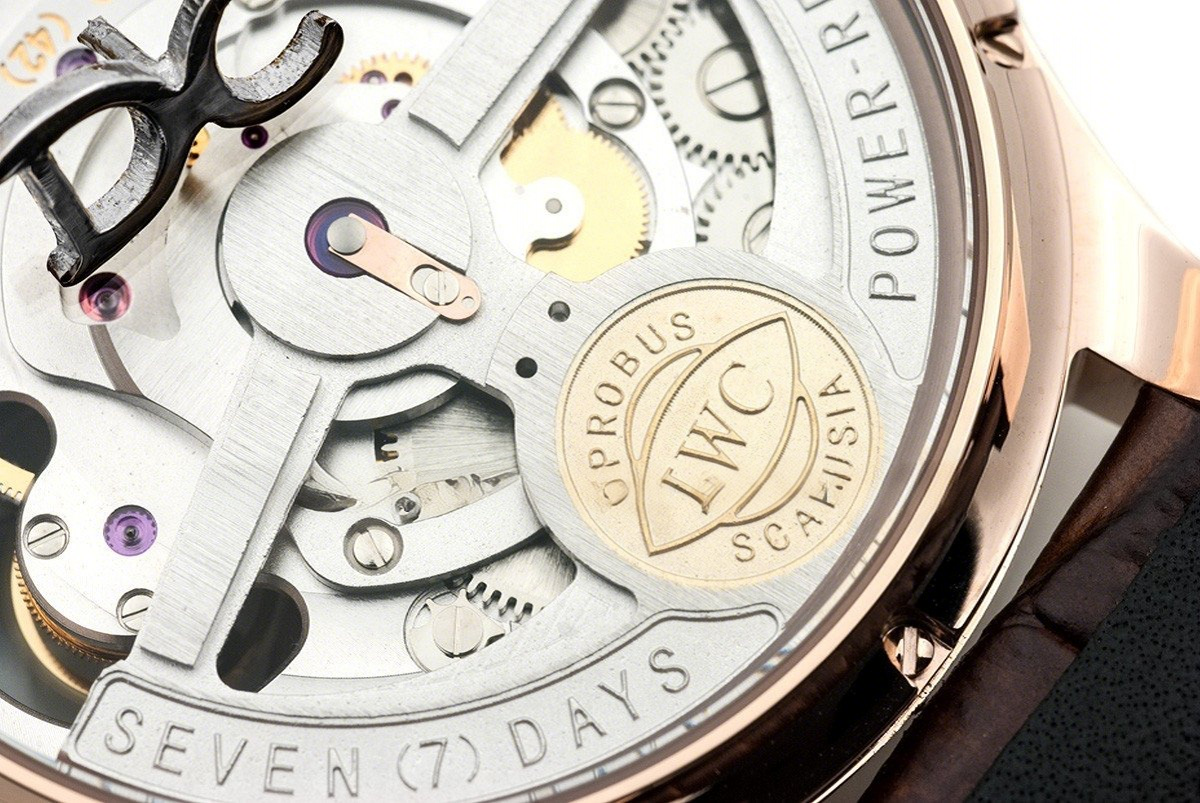 IWC Portuguese Tourbillon Hand Wound IW546302 Silver Dial in Rose Gold-fasswatch