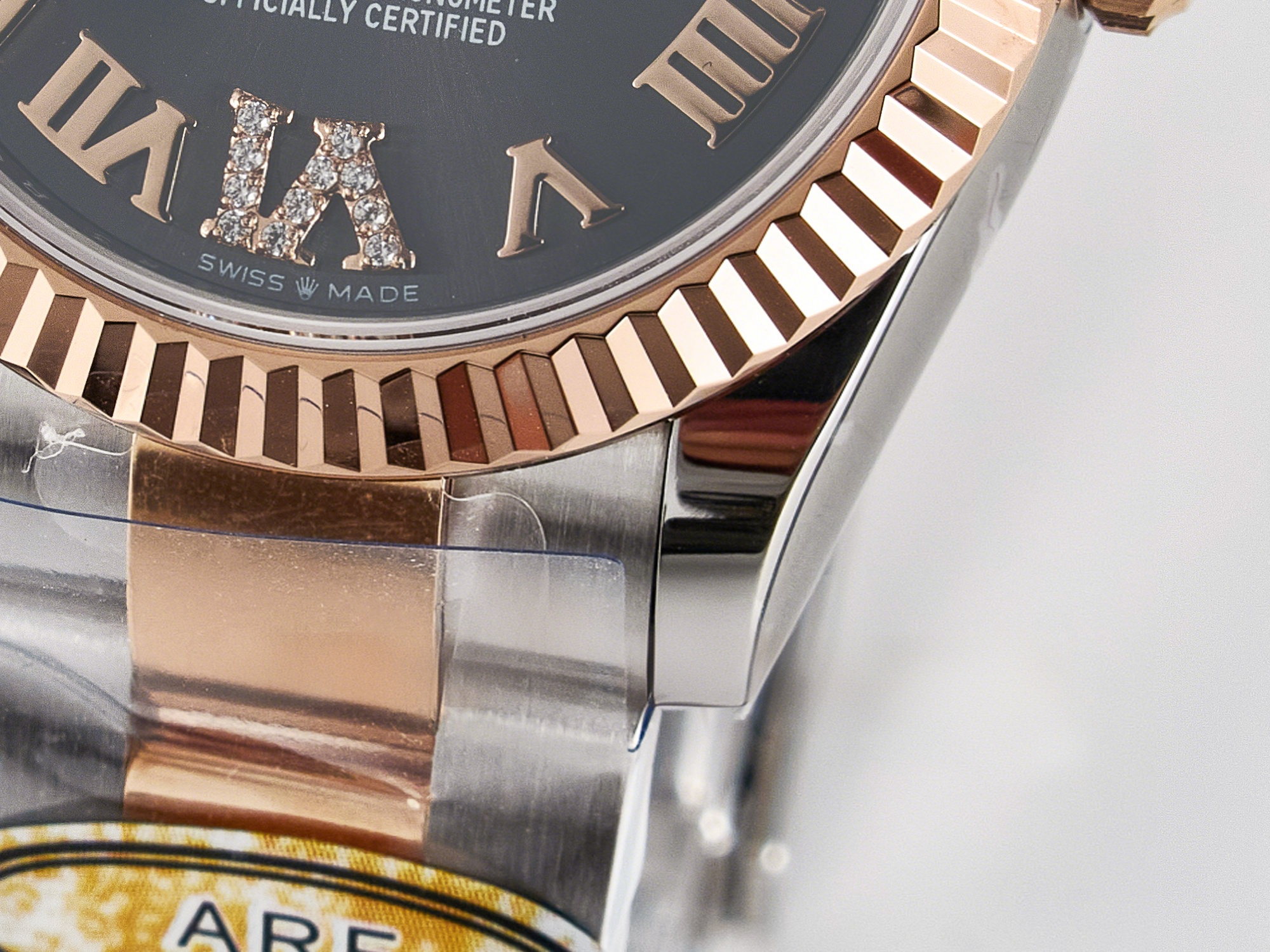 Rolex DateJust 31 278271 ARF 1:1 Best Edition 904L Steel Gray Roman Diamonds Dial on SS/RG Oyster Bracelet ETA 2688-fasswatch